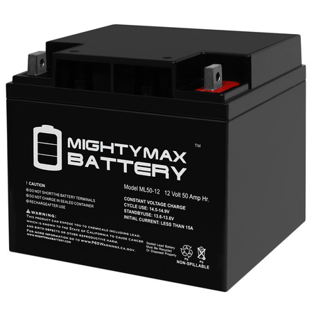 12V 50AH SLA Replacement Battery for Pride Mobility Scooters Boxter -  MIGHTY MAX BATTERY, ML50-126835